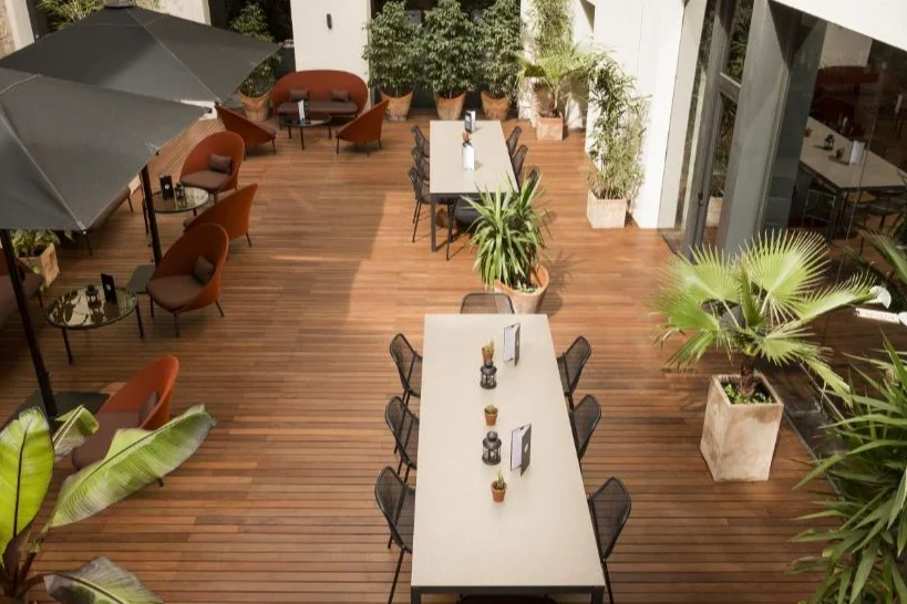 Binnentuin Petit Palace Boqueria Garden