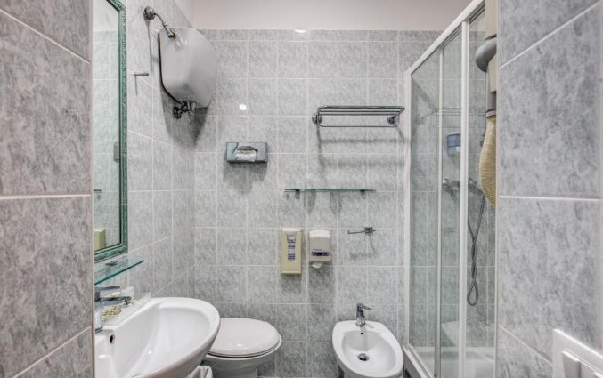 Badkamer van een tweepersoonskamer van Hotel Parker in Rome