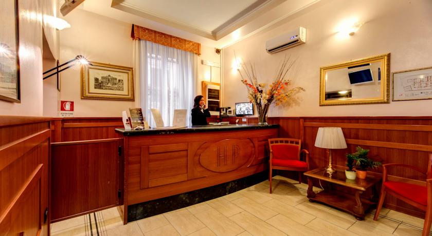 Receptie van Hotel Parker in Rome