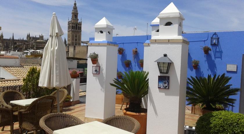 Dakterras van Hotel Murillo in Sevilla