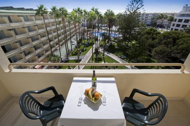 Balkon van een appartement van Appartementen Playa del Sol op Gran Canaria