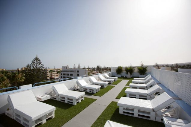 Dakterras van Appartementen Playa del Sol op Gran Canaria