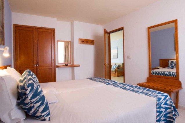 Slaapkamer van een appartement van Appartementen Playa del Sol op Gran Canaria