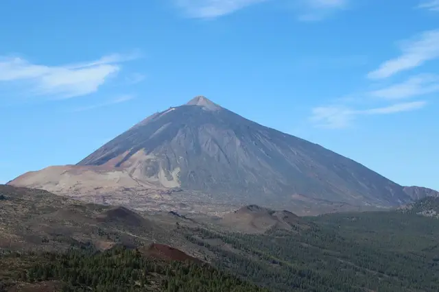 Rijd naar het dak van Tenerife