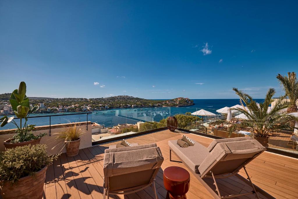 Purobeach Resort Santa Ponsa - dakterras met zeezicht