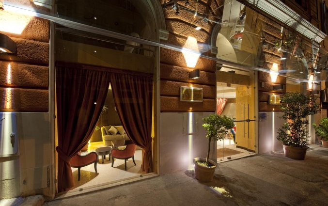 Entree van Hotel Fiume in Rome