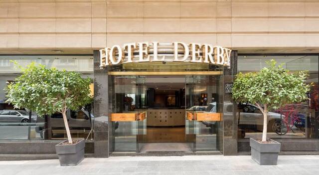 Entree van hotel Derby in Barcelona