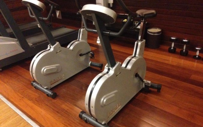 Fitnessruimte van hotel Hospes Palau de La Mar in Valencia