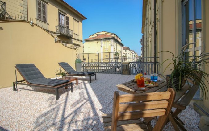 Terras van Hotel Diplomatic Turijn