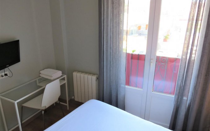 Tweepersoonskamer van Hotel Pension Don Claudio in Bilbao