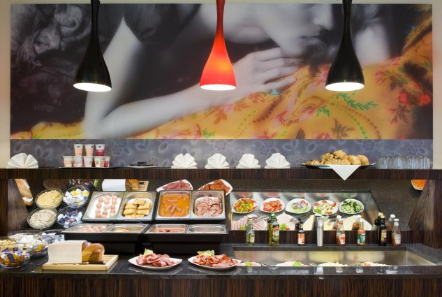 Ontbijtbuffet van Hotel Soho Boutique in Budapest