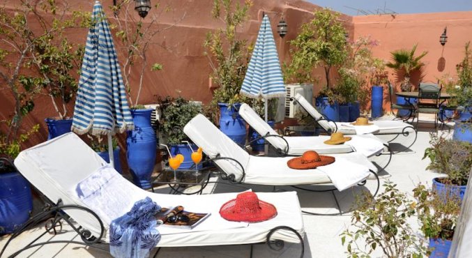 Zonneterras van Riad Shaden in Marrakech