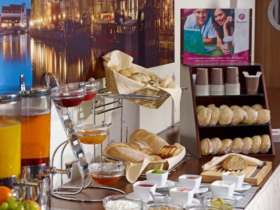 Ontbijbuffet van Hotel Focus in Gdansk