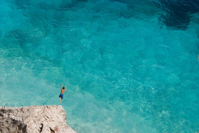 Sardinië - Duik in zee
