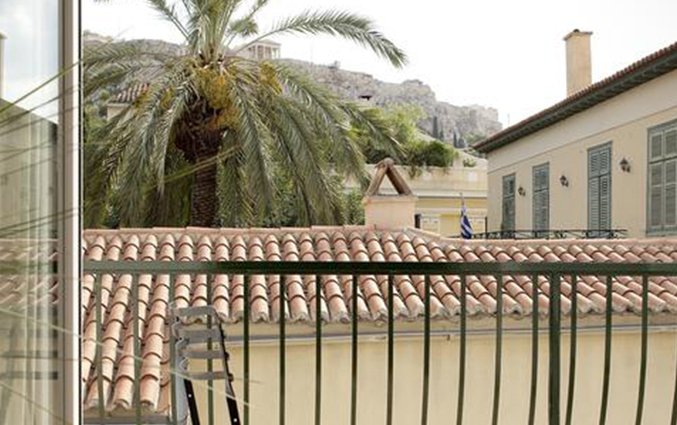 Uitzicht vanuit Hotel Adrian in Athene