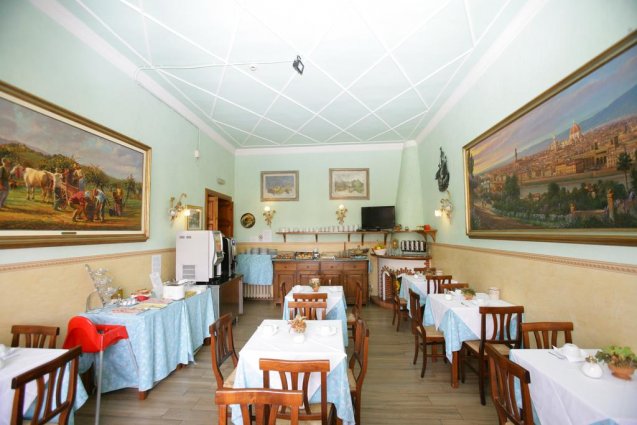Ontbijtzaal van Hotel Desiree in Florence