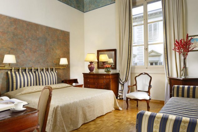 Tweepersoonskamer van Hotel Kraft in Florence