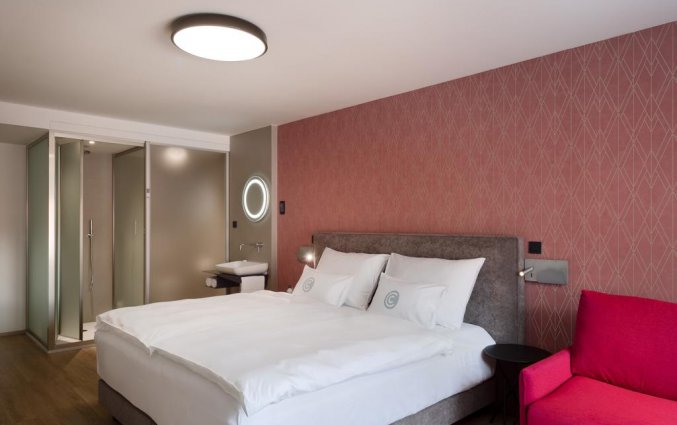 Tweepersoonskamer van Hotel Central in Ljubljana