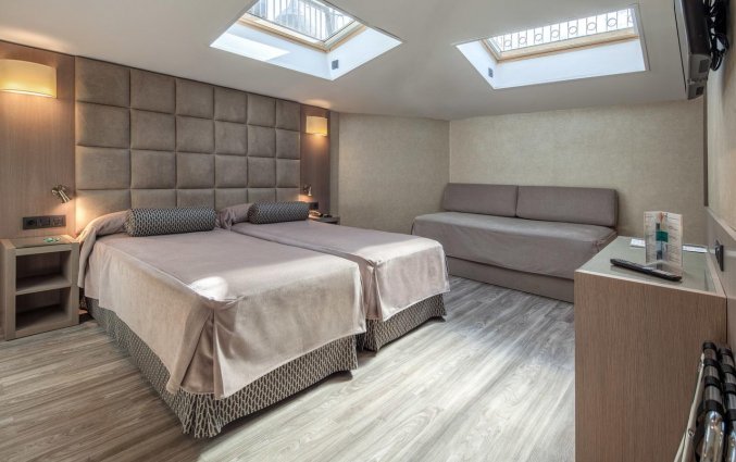 Tweepersoonskamer van Hotel Suizo Barcelona