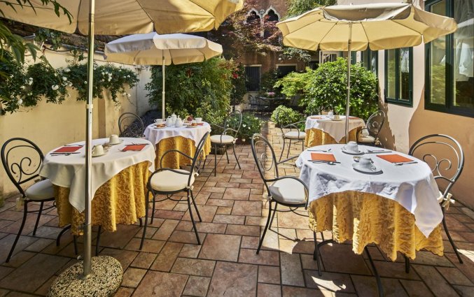 Terras van Hotel Gardena Venetië