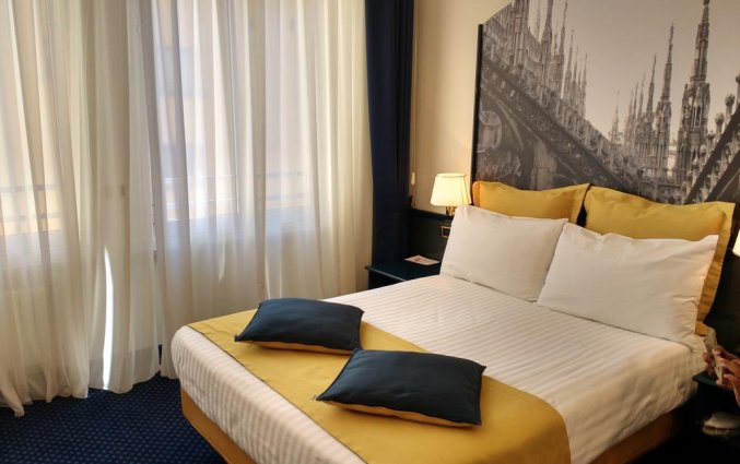 Tweepersoonskamer van Hotel IH Milano Ambasciatori Milaan