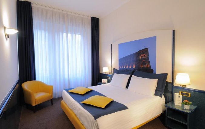 Tweepersoonskamer van Hotel IH Milano Ambasciatori Milaan