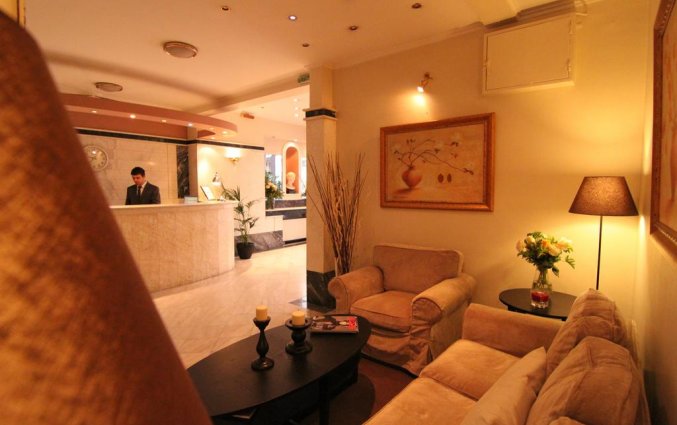 Zithoek van Hotel Achillion in Athene