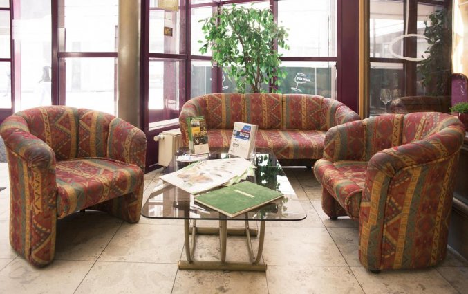 Zithoek van Hotel Pilvax in Budapest