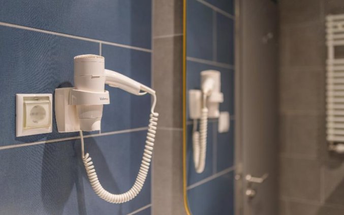 Badkamer van een tweepersoonskamer van Hotel Alta Moda Fashion in Budapest