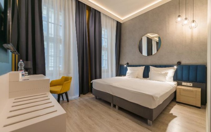 Tweepersoonskamer van Hotel Alta Moda Fashion in Budapest