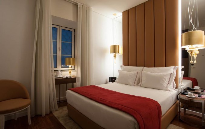 Tweepersoonskamer van Hotel the 7 in Lissabon
