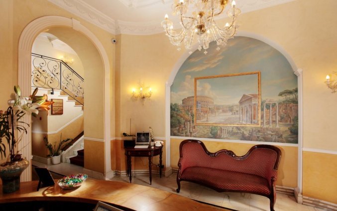 Receptie van hotel Solis in Rome